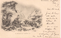 Villersexel - La Bataille Du 9 Janvier 1871 ( Carte Nuage Précurseur ) - Villersexel