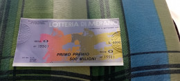 BIGLIETTO LOTTERIA DI MERANO  1983 - Biglietti Della Lotteria