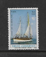 TURQUIE 1968 YACHT KISMET-BATEAUX  YVERT N°1873 NEUF MNH** - Schiffe