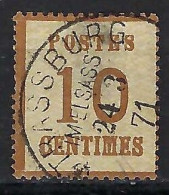 FRANCE Alsace-Lorraine Ca.1871:  Le Y&T 5, TB Obl. CAD "Strassburg" - Used Stamps