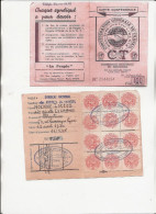 CARTE CONFEDERALE C.G.T. FEDERATION DU SPECTACLE -ADHERENTE CHANTEUSE GINETTE LEGRAND  -ANNEE 1948 - Mitgliedskarten