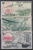 SAINT PIERRE & MIQUELON POSTE AERIENNE N° 18/20 NEUFS * GOMME TRACE DE CHARNIERE - Unused Stamps