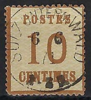 FRANCE Alsace-Lorraine Ca.1871:  Le Y&T 5, Sup. Obl. CAD "Sulz Unterwald" - Used Stamps