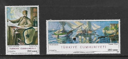 TURQUIE 1970 PEINTURES-BATEAUX  YVERT N°1973/1974 NEUF MNH** - Schiffe