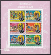 Olympia 1980:   Central Afrika  Kbg **, M.Aufdr. - Sommer 1980: Moskau