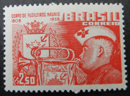 Brazil Brazilië 1958 (2) The 50th An. Of The Corps Of Brazilian Marines - Used Stamps