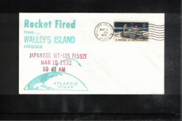 USA 1972 Space / Weltraum Japanese Rocket MT-135 Fired From Wallops Island Interesting Cover - USA