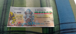 BIGLIETTO LOTTERIA DI MERANO  1984 - Billets De Loterie