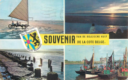 Postcard Belgium Cote Belge Coat Of Arms - Other & Unclassified