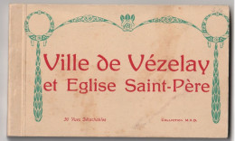CARNET 89 VEZELAY Et église Saint Père 30 Cartes Complet - Vezelay