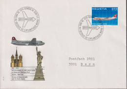 1972 Schweiz, Brief, Swissair Jumbo Jet, Zum:CH F47, Mi:CH 968 - Erst- U. Sonderflugbriefe