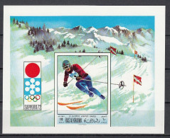 Olympia 1972:  Ras Al Khaima   Bl **, Imperf. - Winter 1972: Sapporo