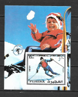 Fujeira 1972 Winter Olympic Games - INNSBRUCK IMPERFORATE MS MNH - Inverno1976: Innsbruck
