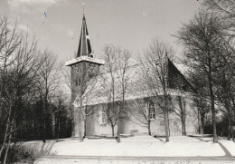 Saaxumhuizen Kerk In Sneeuw Fotokaart     4858 - Sonstige & Ohne Zuordnung