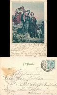  Künstlerkarte: Gemälde / Kunstwerke Die Rückkehr Von Golgatha 1910 - Peintures & Tableaux