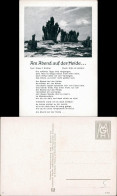 Ansichtskarte  Liedkarte: Am Abend Auf Der Heide… - Klaus F. Richter 1940 - Musique
