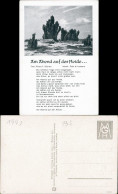 Ansichtskarte  Liedkarte: Am Abend Auf Der Heide... - Klaus F. Richter 1940 - Muziek