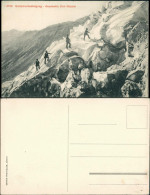 Ansichtskarte  Gletscherbesteigung - Vier Mann Gehen Rauf 1915 - Unclassified