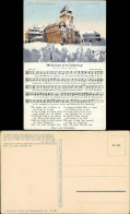 Ansichtskarte  Liedkarten - Willkumme Of'en Fichtelbarg! - C. Rambach 1916 - Musik