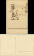 Badende Am Meer, Frau Mit Hund, Alte "Bademode" 1909 Privatfoto - Unclassified