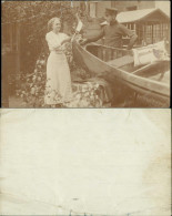 Militär/Propaganda 1.WK (Erster Weltkrieg) Frau Soldat Boot 1916 Privatfoto - War 1914-18