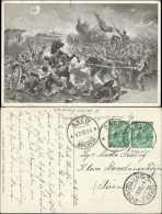 Ansichtskarte  Künstlerkarten - Militär Schlachtszene Gel Nach Brescia 1910 - Unclassified