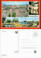 Postcard Leitmeritz Litoměřice 4 Bild: Markt, Schwimmbad 1985 - Czech Republic