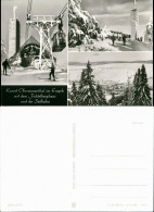 Oberwiesenthal Mehrbildkarte,  Winterlandschaften, Skifahrer 1978 - Oberwiesenthal