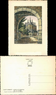 St. Hubert (Mosel) Saint-Hubert (Moselle) Sous Le Porche De La Tour 1940 - Sonstige & Ohne Zuordnung