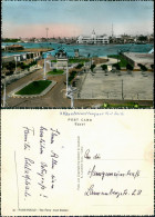 Postcard Port-Fouad Port-Fouad Ferry Boat Station/Fährhafen, Hafen 1964 - Puerto Saíd