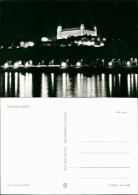 Postcard Pressburg Bratislava Burg Bratislava/Hrad Bei Nacht 1980 - Slovakia