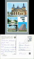 Postcard Zipser (Neudorf) Spišská Nová Ves Igló Divadlo, Hotel 1990 - Slovakia