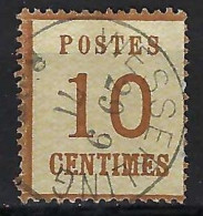 FRANCE Alsace-Lorraine Ca.1871:  Le Y&T 5, TB Obl. CAD "Wesserling" - Used Stamps