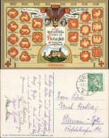 Ansichtskarte Eisenach Wartburg - Heraldik 1926  - Eisenach