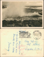 Postcard Kolberg Kołobrzeg Brandung An Der Waldenfelsschanze 1939 - Pommern