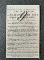 ALINE EUGÉNIE SOPHIE DUEZ ° JEMAPPES 1876 + COURTRAI 1939 / VICTOR LANDUYT - Devotieprenten