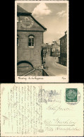 Ansichtskarte Nürnberg Brücke, Haus Mit Sonnenuhr, Strassen Partie 1940 - Nuernberg