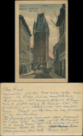 Ansichtskarte Mainz Holzturm, Strassen Partie, Geschäftsstrasse 1924 - Mainz