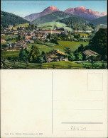 Ansichtskarte Berchtesgaden Gesamtansicht, Alpen Panorama Mit Untersberg 1916 - Berchtesgaden