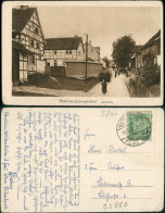 Schnepfenthal-Waltershausen Dorfstraße, Fachwerkhäuser, Personen Vor Haus 1925 - Waltershausen