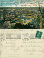 Ansichtskarte München Panorama-Ansicht Innenstadt, Fernansicht Alpen 1912 - Muenchen