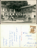 Postcard Szczawnica Platz Mit Menschen, Fahrräder 1959 - Pologne