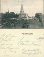 Ansichtskarte St. Pauli-Hamburg Bismarck-Denkmal, Park-Ansicht, Kränze 1915 - Autres & Non Classés