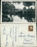 Postcard Wodnian Vodňany Flusspartie An Der Stadt 1940 - Czech Republic