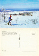 Gottesgab (böhmisches Erzgebirge) Boží Dar Langlauf Ski Schnee 1982 - Tchéquie