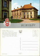 Postcard Austerlitz Slavkov U Brna Schloss/Zámek Mit Wappen 1976 - Tchéquie