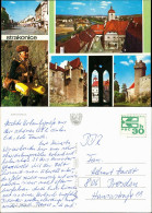 Postcard Strakonitz Strakonice Straße, Burg, Dudelsackspieler 1980 - Czech Republic