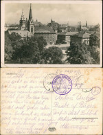 Komotau Chomutov Panorama-Ansicht, Teilansicht Platz A.d. Kirche 1940 - Tchéquie
