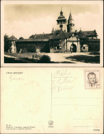 Busau (Mähren) Bouzov Burg Bouzov, Castle, Vintage Postcard 1950 - Tchéquie