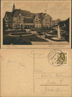 Bad Kudowa Kudowa-Zdrój Kurhotel Fürstenhof, Park Mit Springbrunnen 1925 - Schlesien